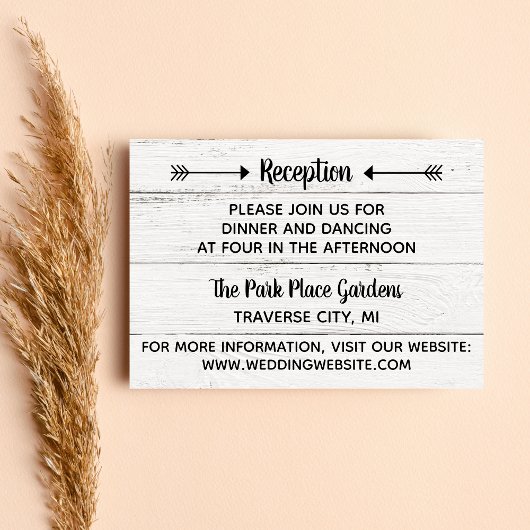 Land Love Western Rustic — Invoegen details Informatiekaartje