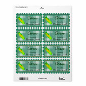 Land maïs aangepaste inblikken etiketten (Full Sheet)