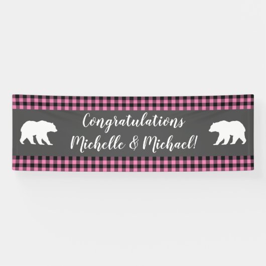 Land Mama Beer Baby shower Girl Pink Spandoek (Horizontaal)