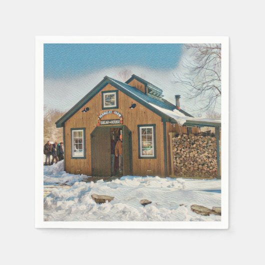 Land Maple Sugar House Servet (Voorkant)