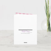 Land Mason Jar Madelief Roze Dank je kaarten (Achterkant)