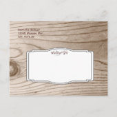 Land Mason Jar Rustic Save the Date Briefkaarten (Achterkant)