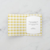 Land Mason Pot Daisy Geel Bedankkaartjes Bedankkaart (Binnen)