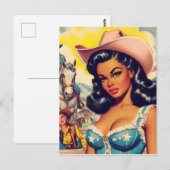  land meisje illustratie briefkaart (Voorkant / Achterkant)