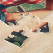 land meisje legpuzzel (Zijkant)
