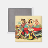  land meisjes magneet (Voorkant / Achterkant)