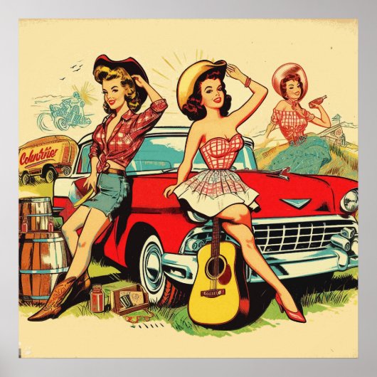  land meisjes poster (Voorkant)