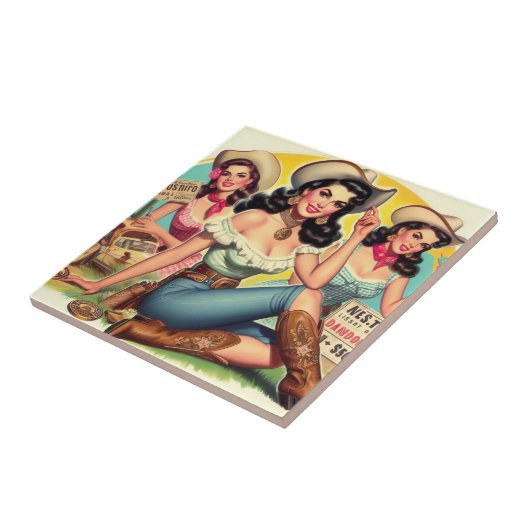  land meisjes tegeltje (Zijkant)