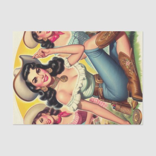  land meisjes tissuepapier (Voorkant)