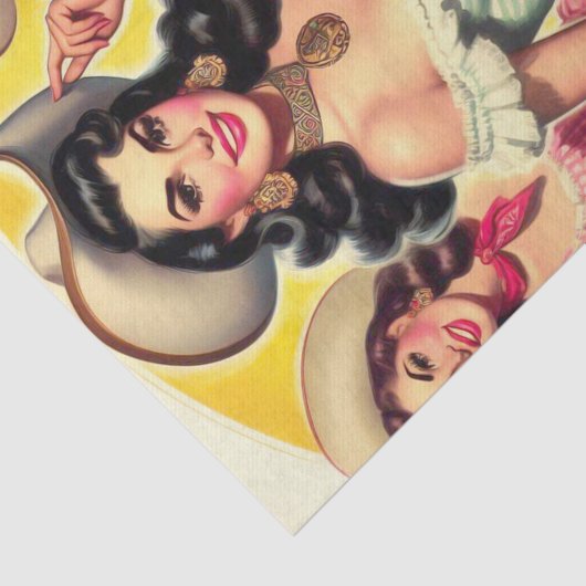 land meisjes tissuepapier (Detail)