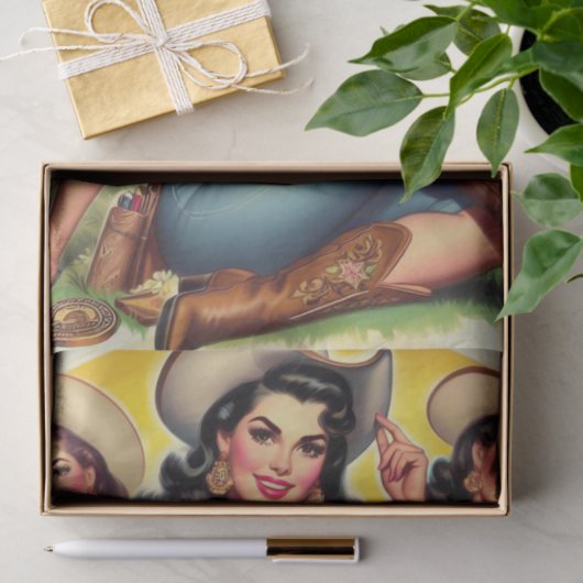  land meisjes tissuepapier (Geschenk)