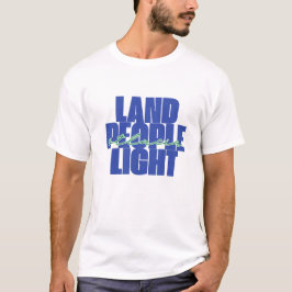 Land mensen licht | Saint Lucia Blauw Groen Tekst T-shirt