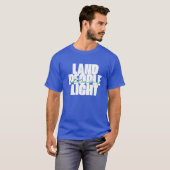 Land mensen licht | St Lucia Witte en groene tekst T-shirt (Voorkant volledig)