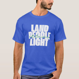 Land mensen licht | St Lucia Witte en groene tekst T-shirt