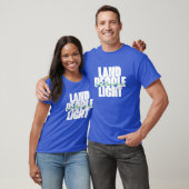 Land mensen licht | St Lucia Witte en groene tekst T-shirt (Unisex)