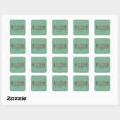Land Merry Kerstmis Sticker (Vel)