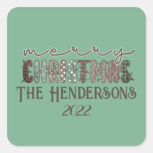 Land Merry Kerstmis Sticker