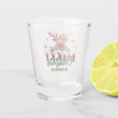 Land Merry Kerstrender Shot Glas (Achterkant)