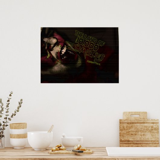 Land met 10.000 Zombiës Poster (Keuken)
