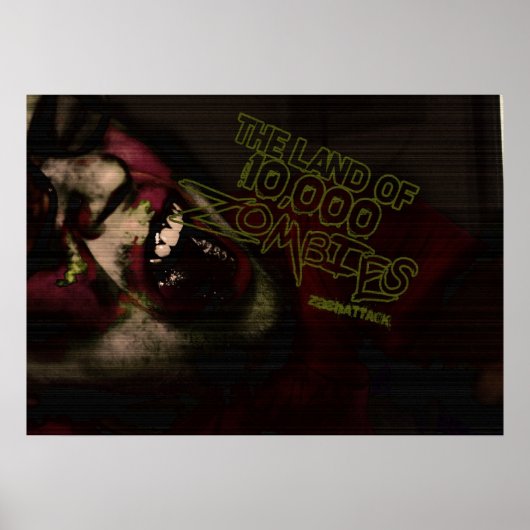 Land met 10.000 Zombiës Poster (Voorkant)