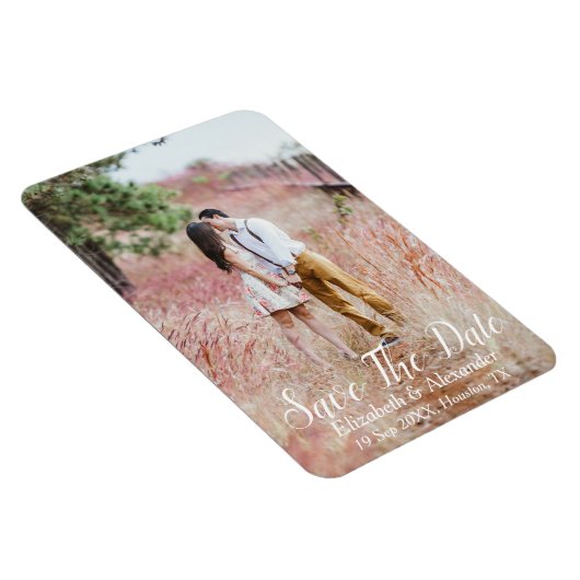 Land met als achtergrond de datum opslaan magneet (Rechterzijde)