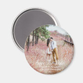 Land met als achtergrond de datum opslaan magneet (Voorkant / Achterkant)