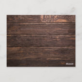 Land met briefje Foto bruiloft Hartelijk dank Briefkaart (Achterkant)