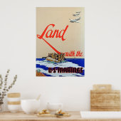 Land met de Amerikaanse mariniers Poster (Keuken)
