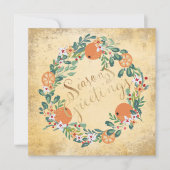 Land met  Floral Elegant Holiday Card (Voorkant)