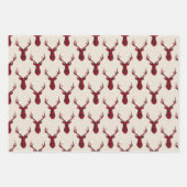 Land met kerstfeestelijke buffels inpakpapier vel (Voorkant 2)