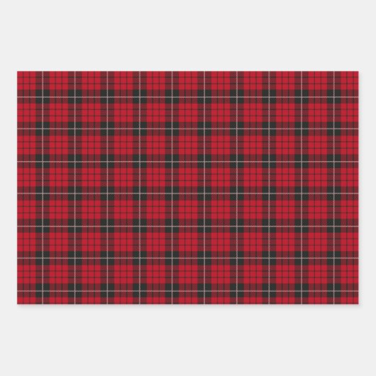 Land met kerstfeestelijke buffels inpakpapier vel (Voorkant)