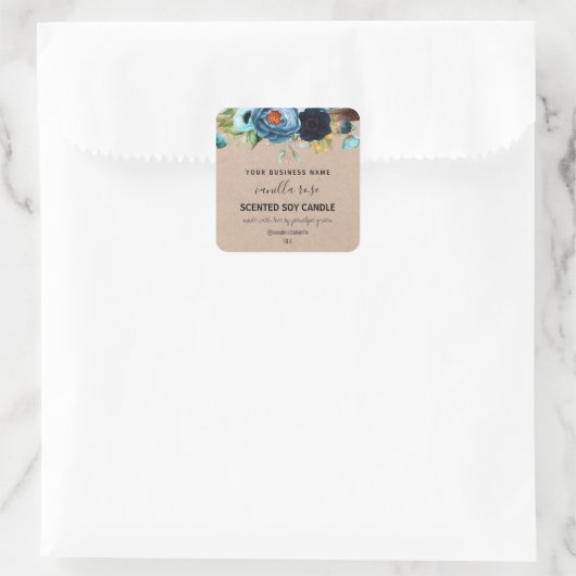 Land met Soy Candle Labels (Tas)