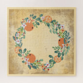 Land met traditionele Floral Elegant Legpuzzel (Horizontaal)
