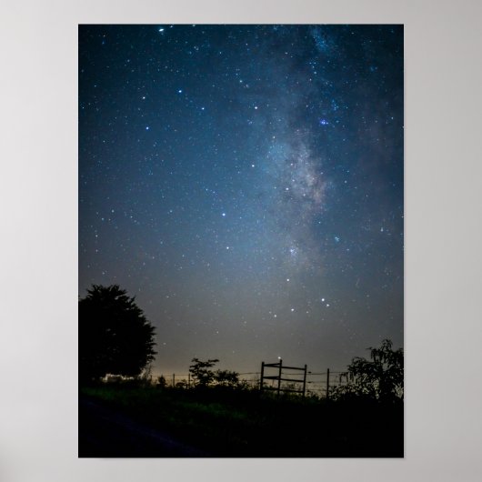 Land Milky Way Poster (Voorkant)