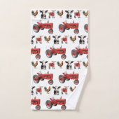 Land Moderne Boerderijdieren Patroon Dierenstal Bad Handdoek (Handdoek)