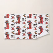 Land Moderne Boerderijdieren Patroon Dierenstal Bad Handdoek (Handdoek)