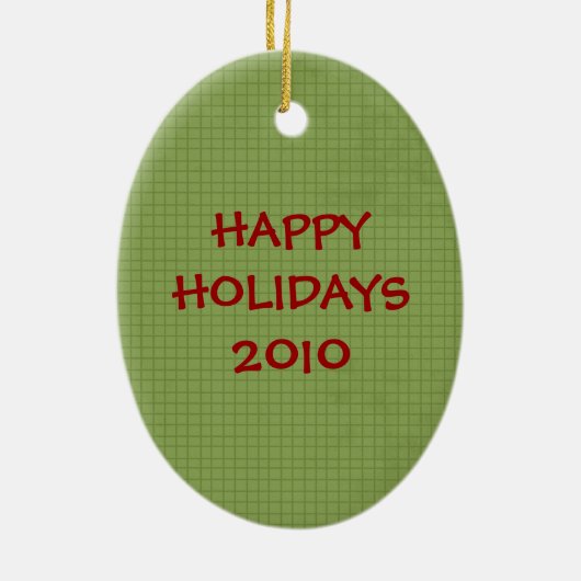 Land Moose Keramische kerstversiering Keramisch Ornament (Achterkant)