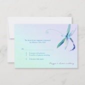 Land Morning Dragonfly Weddenschap RSVP Kaartje (Voorkant)