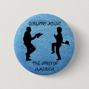 LAND MUZIEK DE SPIRIT VAN AMERIKA-BUTTON RONDE BUTTON 5,7 CM