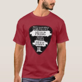 LAND MUZIEK EN BIER T-SHIRT (Voorkant)