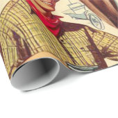  land naadloze illustratie cadeaupapier (Rol Hoek)