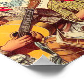  land naadloze illustratie poster (Hoek)