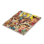  land naadloze illustratie tegeltje (Zijkant)