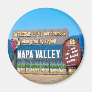 Land Napa Valley Wine Magneet