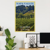 Land Napa Valley Wine Poster (Thuiskantoor)