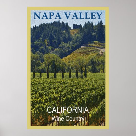Land Napa Valley Wine Poster (Voorkant)