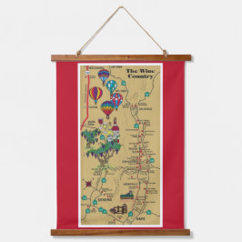 Land Napa Wine Hangend Wandkleed