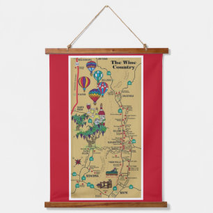 Land Napa Wine Hangend Wandkleed
