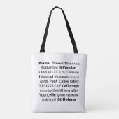 Land Napa Wine Tote Bag (Achterkant)