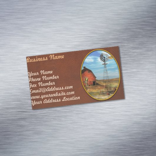 Land - ND - Dirt agriculture 1936 Visitekaartje Magneet (Voorbeeld)